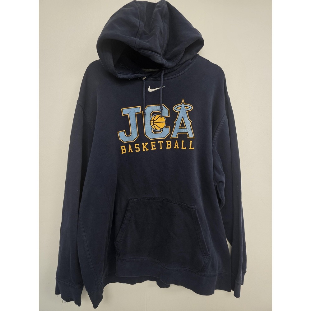 Nike Blue Center Swoosh Joliet Catholic Academy Y2K Hoodie JCA 2XL